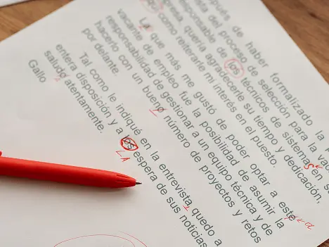 Editing text for language clarity and organization as part of ACT online coaching writing skills